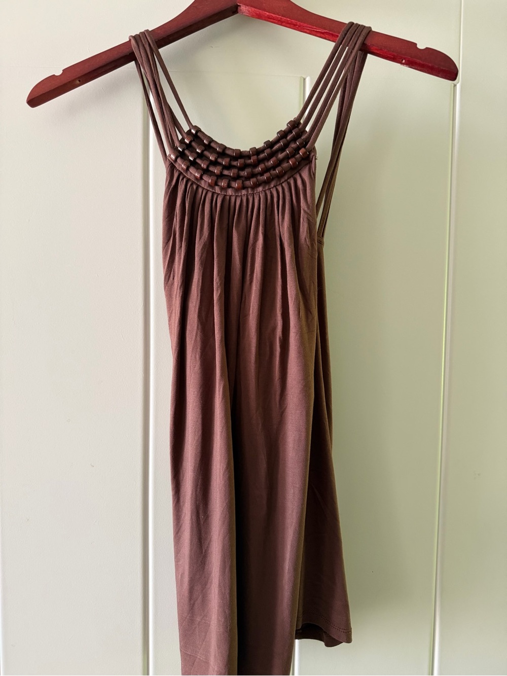 MICHAEL Michael Kors Brown Braided-Strap Tank Top